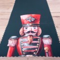 Pas świąteczny 38x160 cm Dziadki do orzechów zieleń