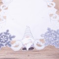 Pas świąteczny 40x140 cm Skrzaty srebrny 069