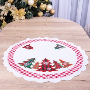 Serwetka świąteczna śr 60 cm YM81339 Choinki