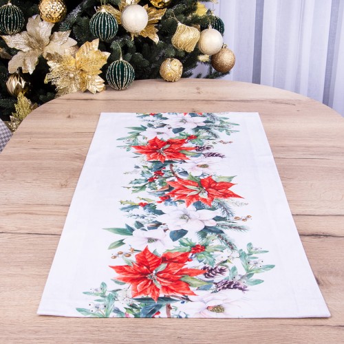 Bieżnik 40x85 cm wzór Gwiazda Betlejemska 03 tkanina SOFT