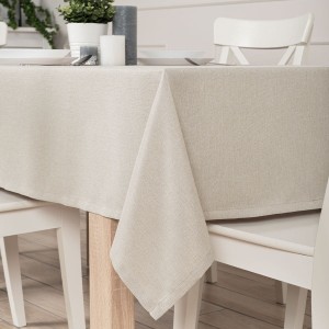 Obrus Aruba 120x160 cm wodoodporny beżowoszary 018 prostokąt