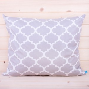 Poszewka z bawełny 70x80 cm Maroko na szarym