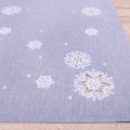 Bieżnik świąteczny 50x100 cm wzór 357 Śnieżynki na szarym