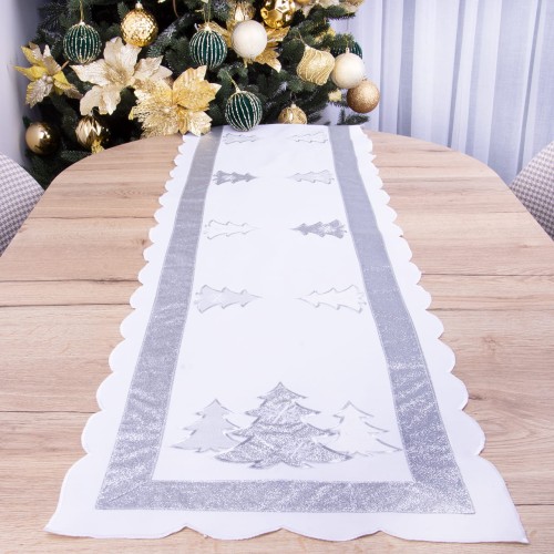 Pas świąteczny 40x200 cm YM81339S Choinki