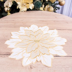 Serwetka świąteczna śr 40 cm YM50327D Złota gwiazda