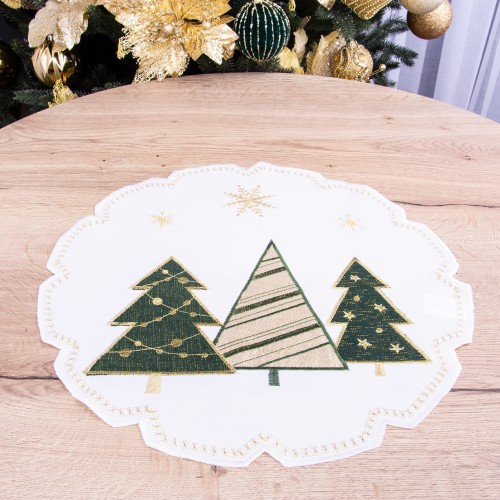 Serwetka świąteczna śr 40 cm YM50170A Choinki
