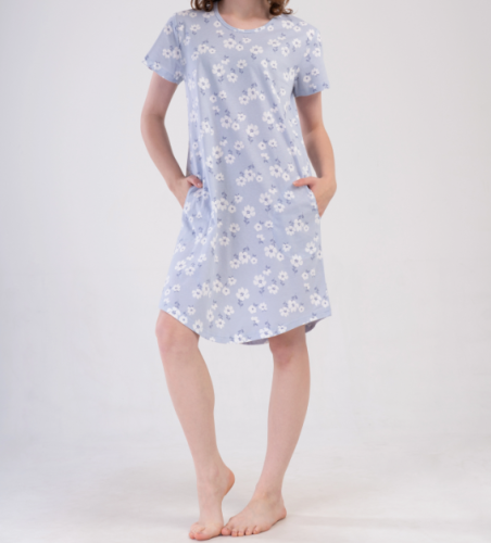 Koszula nocna 408483 rozm: M błękit