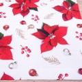 Bieżnik 60x120 cm wzór 22378/1001 Czerwona gwiazda betlejemska 3