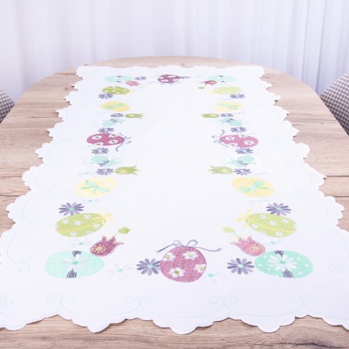 Bieżnik wielkanocny 60x120 cm YM50257 Pisanki wzór 1
