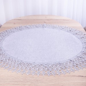 Obrus DA-555 śr 120 cm Szary koło