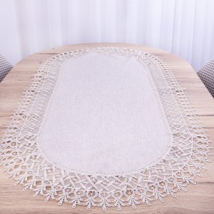 Obrus DA-555 80x140 cm Beż owal