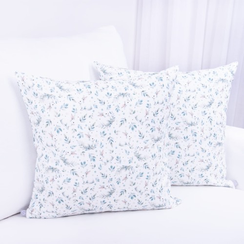 Poszewka wielkanocna 40x40 cm zajączki dekoracyjna poszewka na poduszkę