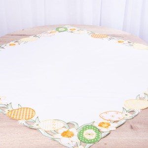 Serweta wielkanocna 85x85 cm Jajka i żonkile 438