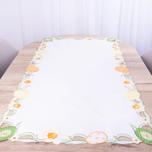 Bieżnik wielkanocny 60x120 cm Jajka i żonkile 438