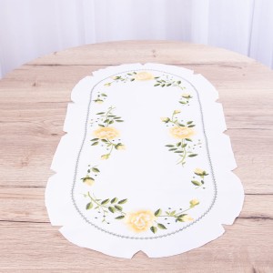 Bieżnik 40x85 cm haftowany KRS-5-W Maki prostokąt