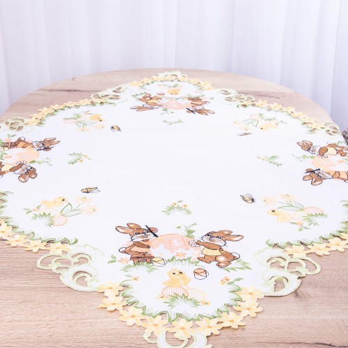 Serweta wielkanocna 85x85 cm KRS-26 Zajączki