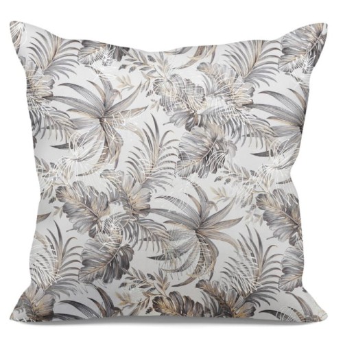 Poszewka ozdobna 40x40 cm Rodos Biały+srebro