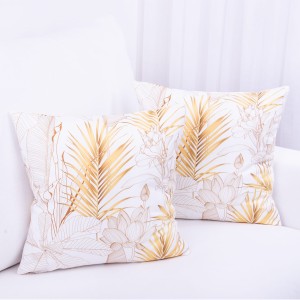 Poszewka ozdobna Foto 40x40 cm Złote liście