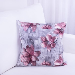 Poszewka ozdobna 40x40 cm Velluto Kwiaty 21983/1006