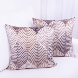 Poszewka ozdobna 45x45 cm Velluto Liście 55087/1022