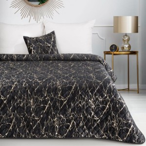 Narzuta Blink 4 170x210 cm Czarny + szampańska