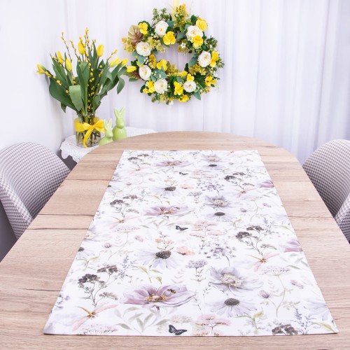 Bieżnik 50x100 cm Subtelna łąka 25003/101 Velvet amore