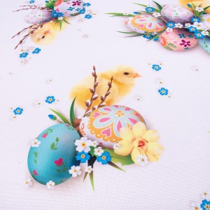 Obrus wielkanocny 120x180 Kurczaki 410001/101