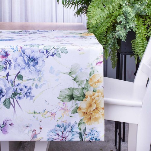 Pas Oxford 40x140 cm 400765/002 Kwiaty na białym tle