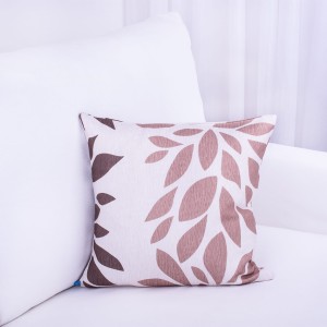 Poszewka ozdobna 45x45 cm Oxford Liście brąz C0870/106