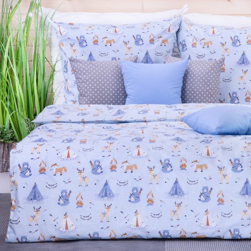 Pościel bawełniana 100x135 cm Wioska Indiańska