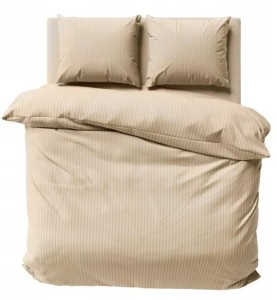 Pościel satyna bawełniana 220x200 cm Pure piaskowy beż