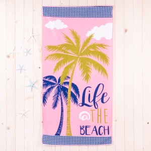 Ręcznik plażowy 70x150 cm Life the beach
