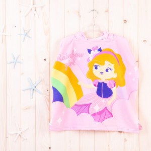 Ręcznik dla dzieci Poncho 60x120 cm Rainbow girl