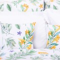 Pościel bawełniana 160x200 cm Egzotyczne kwiaty i liście