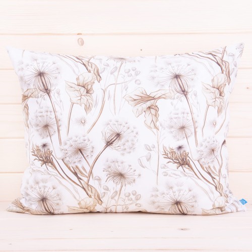 Poszewka z bawełny 70x80 cm Dmuchawce beż 2