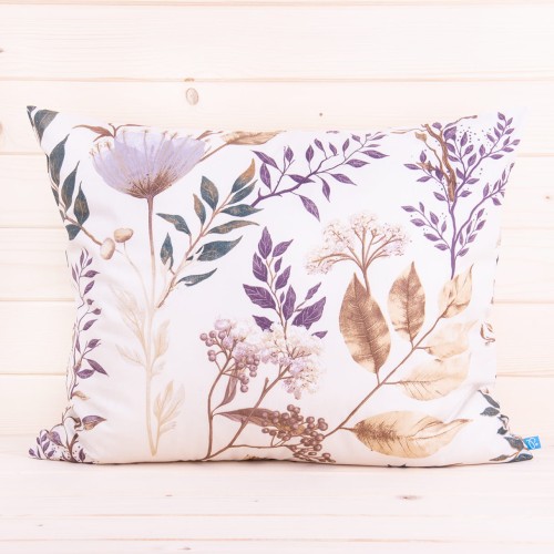Poszewka z bawełny 70x80 cm Florystyka beż
