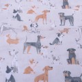 Pościel bawełniana 90x120 cm Psia rodzina