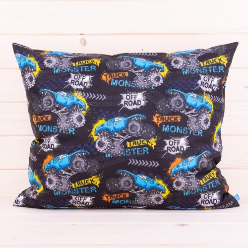Poszewka z bawełny 70x80 cm Monster truck 2