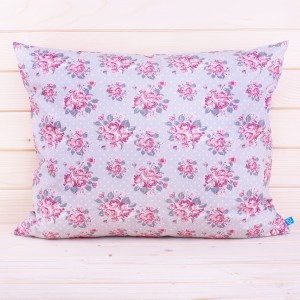 Poszewka z bawełny 70x80 cm Róże i kropeczki