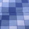 Pościel z kory 140x200 cm Niebieska krata 3D