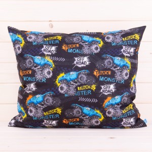 Poszewka z bawełny 50x70 cm Monster truck 2