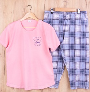 Piżama damska z krótkim rękawem i 3/4 spodnie 310104 rozm: XL