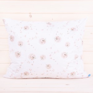 Poszewka z bawełny 40x60 cm Beżowe dmuchawce na białym