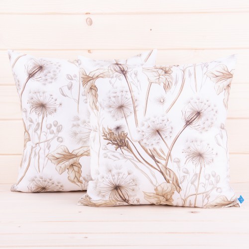 Poszewka z bawełny 40x40 cm Dmuchawce beż 2