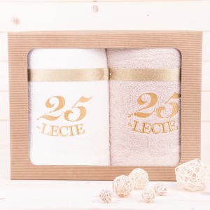 Komplet ręczników 2*70x140 cm 25-lecie wzór 3