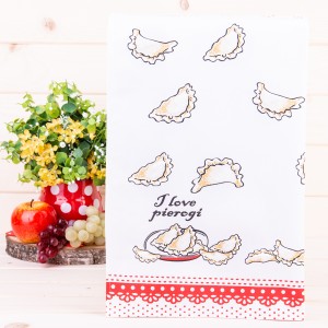 Ścierka kuchenna Pierogi czerwona