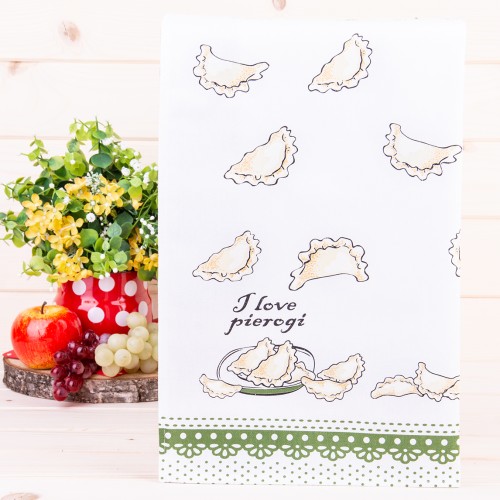 Ścierka kuchenna Pierogi oliwka