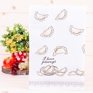 Ścierka kuchenna Pierogi szara