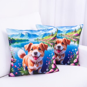 Poszewka ozdobna Foto 45x45 cm Corgi PA-A304