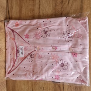 Koszula nocna damska KWIATUSZK rozm: 3XL Kwiatuszki na różowym tle